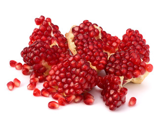Ripe pomegranate piece