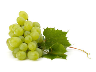 Ripe grape whith leaf