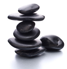 Zen pebbles balance. Spa and healthcare concept.