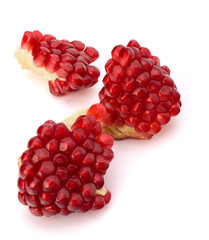 Ripe pomegranate piece