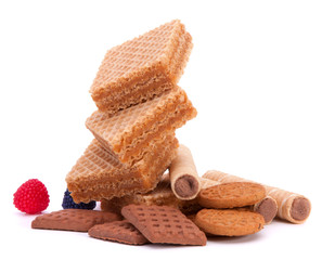 Wafers or honeycomb waffles