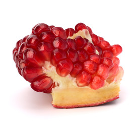 Ripe pomegranate piece