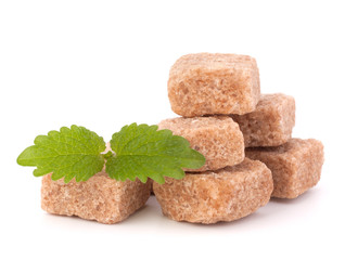 Lump brown cane sugar cubes