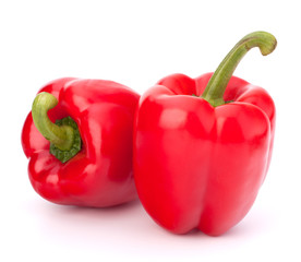 red pepper isolated on white background
