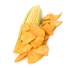 Corn cob and corn chips