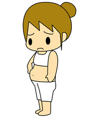 太っている女性