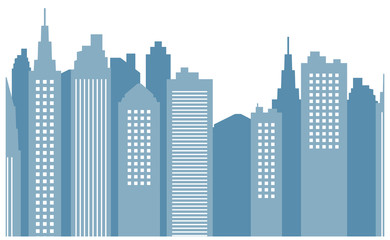 Naklejka premium City skyline