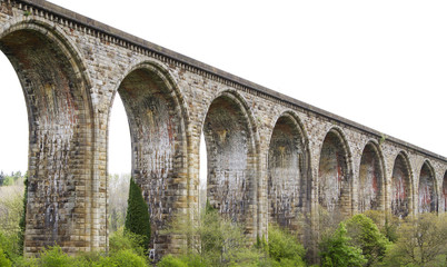 View of Cefn viaduct North Wales UK