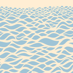 Sea background. Hand drawn vector illustration