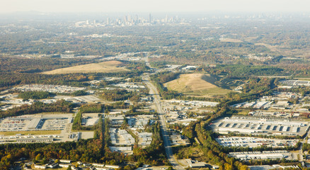 view from above, Atlanta, Georgia, USA