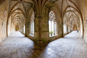 Fototapeta na wymiar Royal cloister of Santa Maria da Vitoria Monastery, Batalha, Est