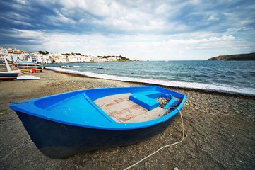Fototapeta premium Boat on a beach.