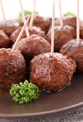 grilled meatballs