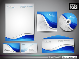 Professional corporate identity kit or business kit.