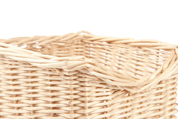 empty wooden basket