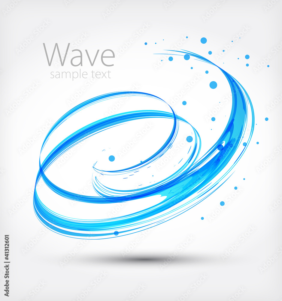 Poster Abstract wave. Vector