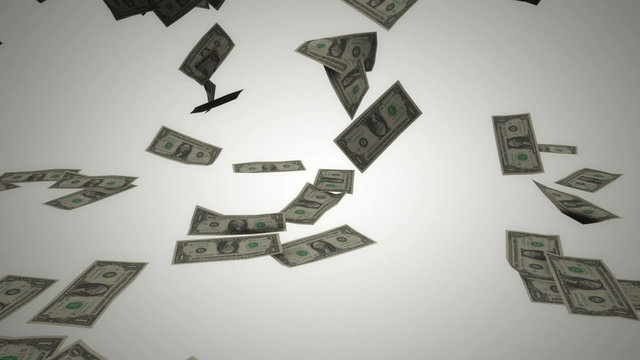 Dollar bills rain 04