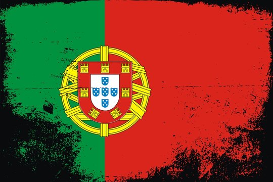 grunge Portugal flag