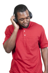 Man listening to Headphones