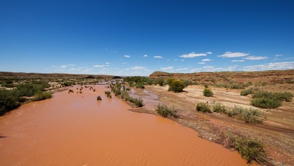 Namibia landscape with river