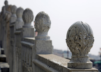 Detail of Schiavone's bridge in Venice.