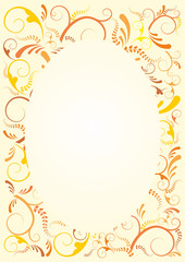 Floral frame background