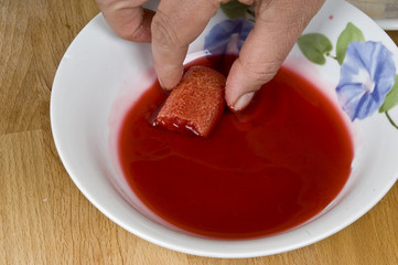 Grifle in cup - zuppa inglese - step