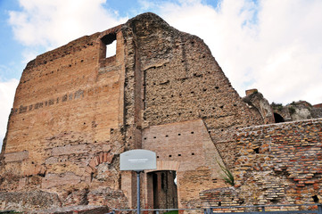 Roma, rovine del colle Palatino - palazzi imperiali