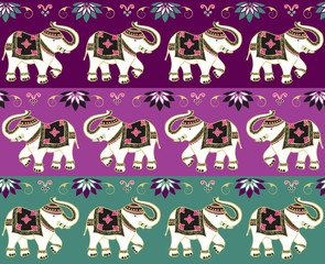 Traditional indian elephant background