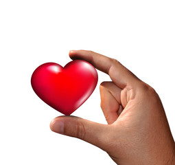 Fototapeta premium Heart in Hand