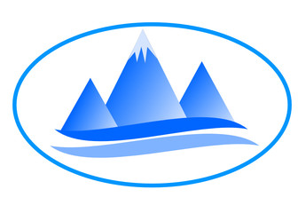 Mountain icon button