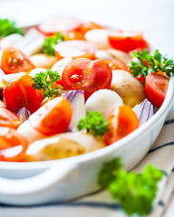 Mixed fresh vegetables for healthy dinner