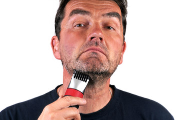 Naklejka premium Tonte de la barbe