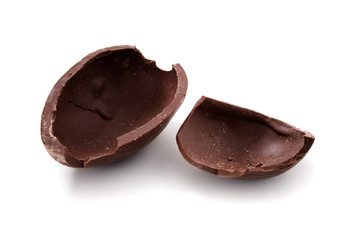 Broken chocolate Easter egg