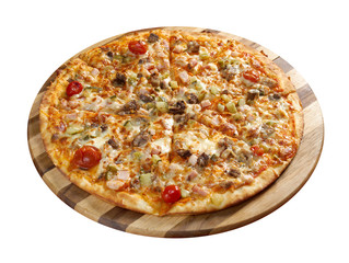 Pizza east with tomato