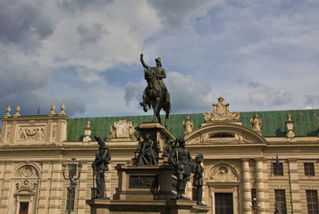 Fototapeta na wymiar Carlo Alberto memorial statue -Turin