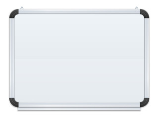 white board vector illustration isolated on black background