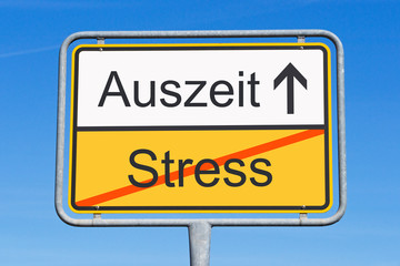 Obraz premium Auszeit statt Stress