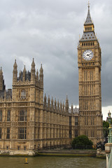 The famous Big Ben tower in London.