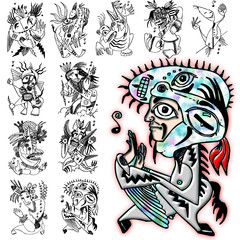 character action diva style design costume