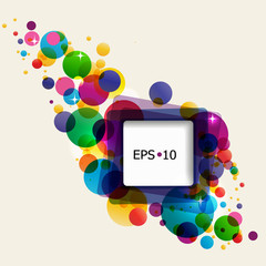 Abstract colorful background with circles