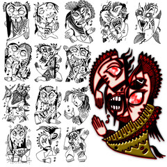 character action diva style design costume