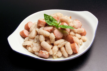 Wurstel e fagioli