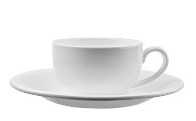 Empty coffe cup isolated