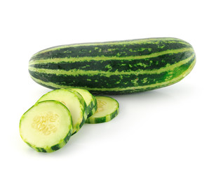 Cucumber isolated over white background