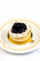 Blueberry cheese pie.