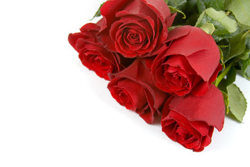 Obraz na płótnie Canvas Bouquet of red roses