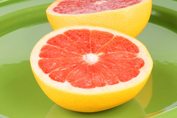 Fototapeta na wymiar Ruby grapefruit close-up