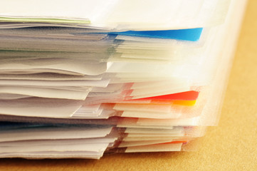 Folders with financial documents close-up - 41339407