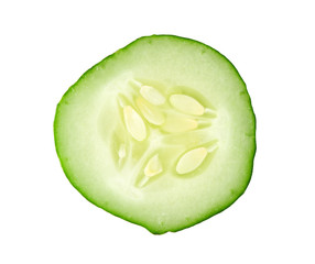 sliced cucumber